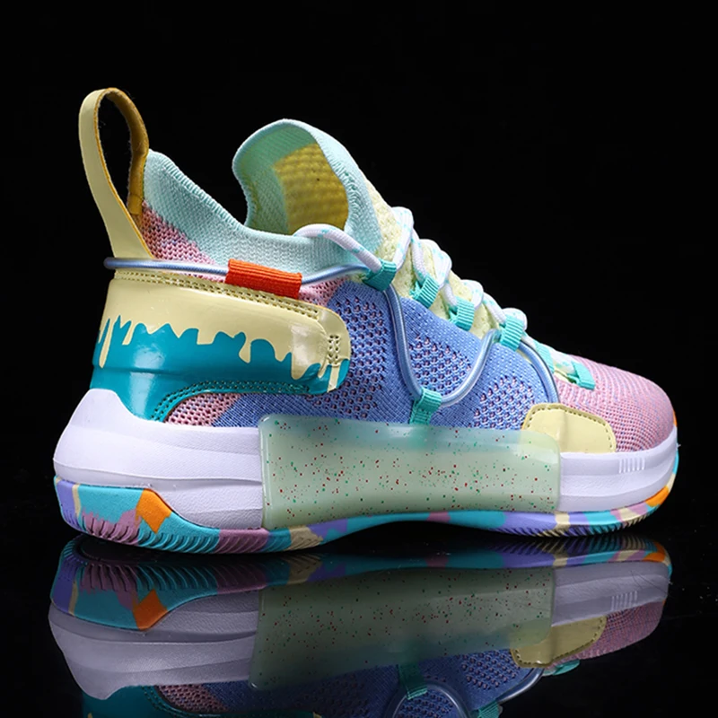 Women's and Men's Wear-Resistant Breathable Basketball Shoes, Women's High Top Size Basketball Outdoor Sports Running Shoes