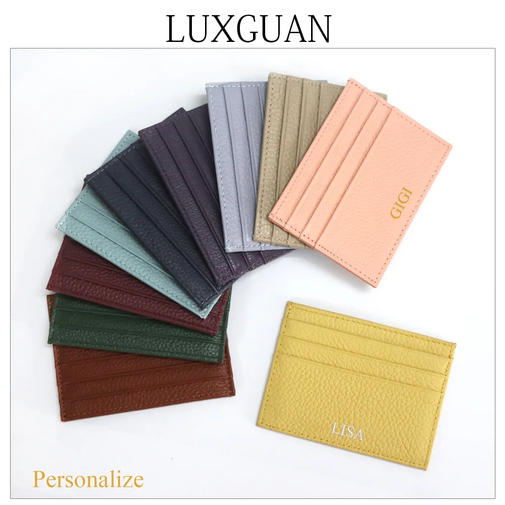 Классический держатель для кредитных карт из натуральной кожи на заказ оптовая