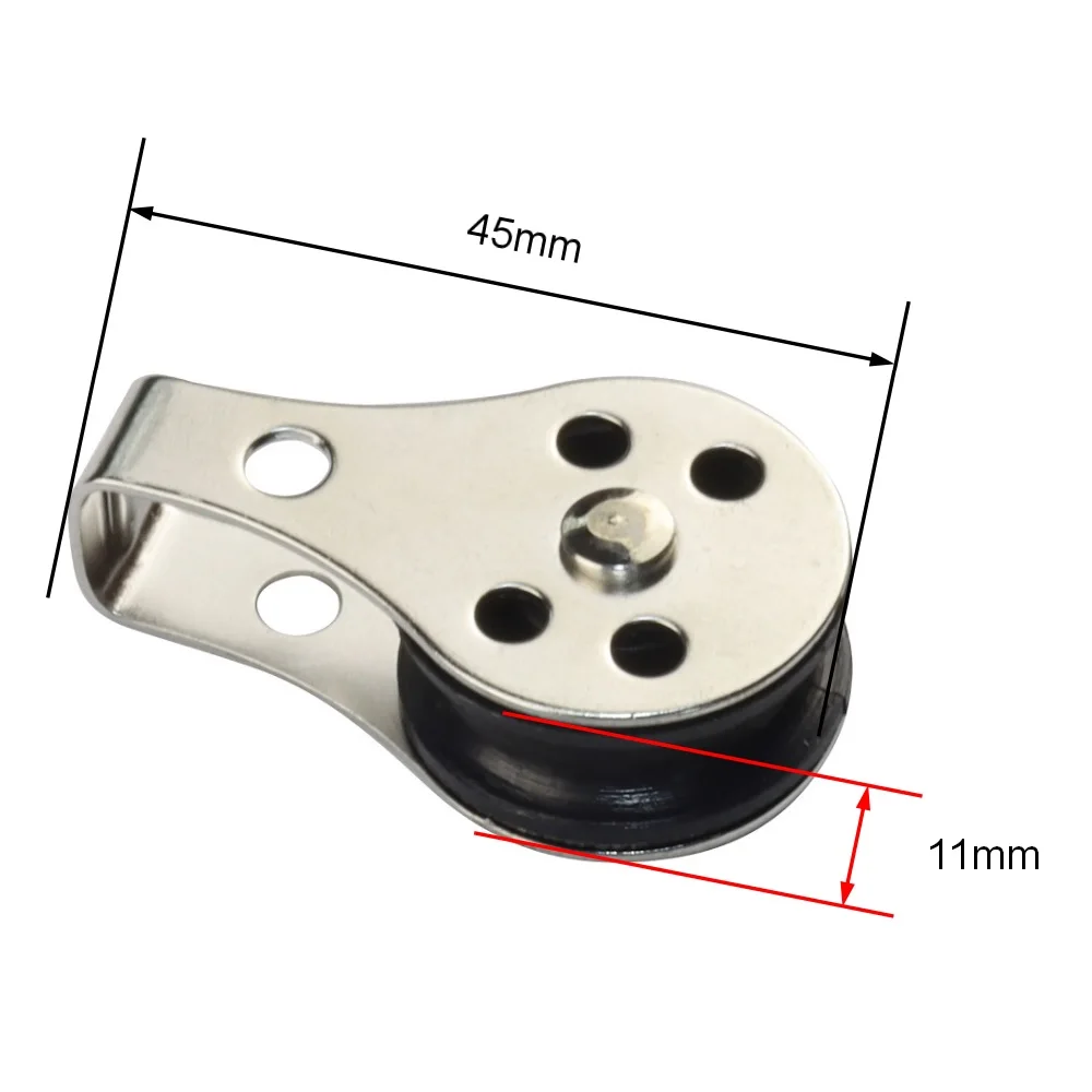 5 шт. Нержавеющая сталь 316 шкив с фокусным расстоянием 25 мм нейлон блоки веревка