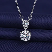 fashionable and simple six claw eight heart eight arrow zircon pendant necklace chain collar bone chain daily matching jewelry
