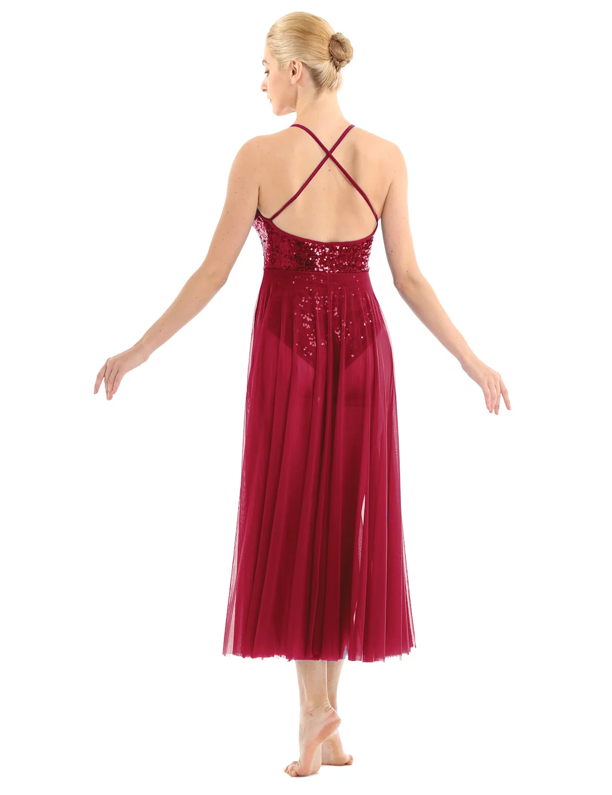 Женское блестящее платье с блестками для взрослых женское танцев сценическое