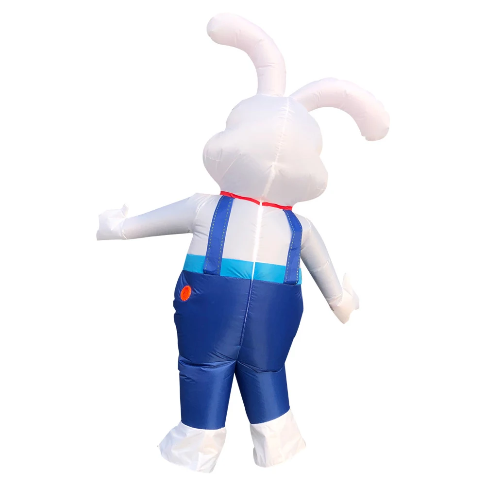 

Easter Bunny Rabbit Inflatable Costume Adult Size Cartoon Fancy Dress Animal Cosplay Inflatable Performance Clothing for Party