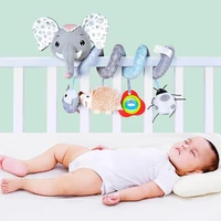hanging bed toys lovely baby bed cradle plush animals doll for infants plush comfortable cute elephant bed wrap toy