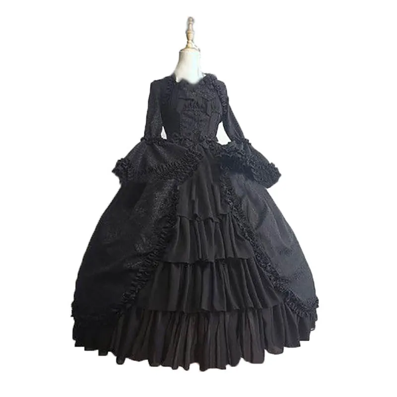 Кружевное бальное платье для девочек в готическом стиле |