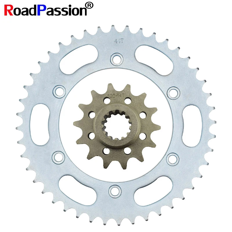Dirt Bike Motorcycle 44T Teeth Rear & 14T Front Sprocket 520 Chain Wheel For HONDA CBR19 CBR22 JADE250 KAZ MC19 MC22 MC23 Hornet