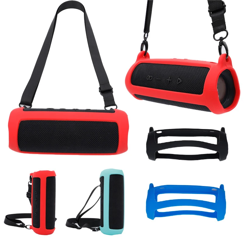 

Soft Travel Carrying Protective Silicone Case for JBL Flip 5 Bluetooth-compatible Speaker Bag Cover