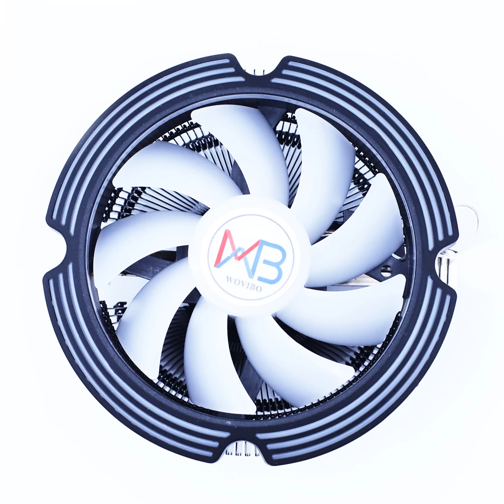 ПК Процессор охлаждающий вентилятор Ventilador 120 мм цветной RGB 3 Pin для Intel LGA 1200 1150 1151 1155