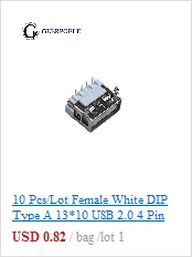 30 шт./партия основа край 5 Pin Тип B SMT Micro USB разъем Плоский порт Джек хвост штепсельная Вилка терминалы для samsung huawei
