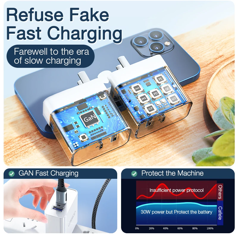 

Cafele Quick Charge 4.0 3.0 USB Charger for iPhone 11 12 Xiaomi Samsung