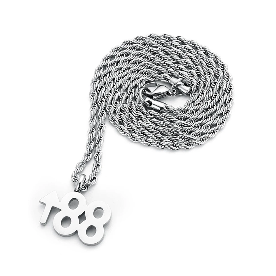 Ожерелье мужское из титановой нержавеющей стали Классическая цепь в стиле