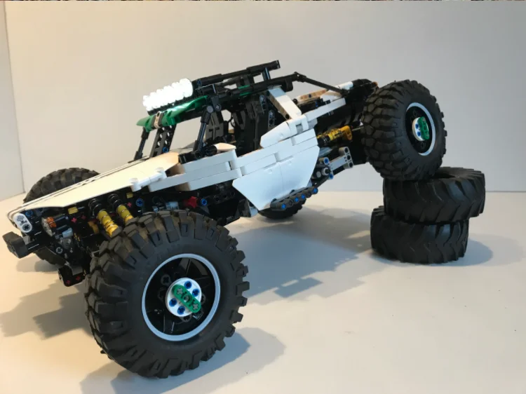 MOC Technic серия 4WD радиоуправляемое Багги C1 обновление внедорожник альпинистская Совместимость с MOC-19517 строительный блок кирпичи дети