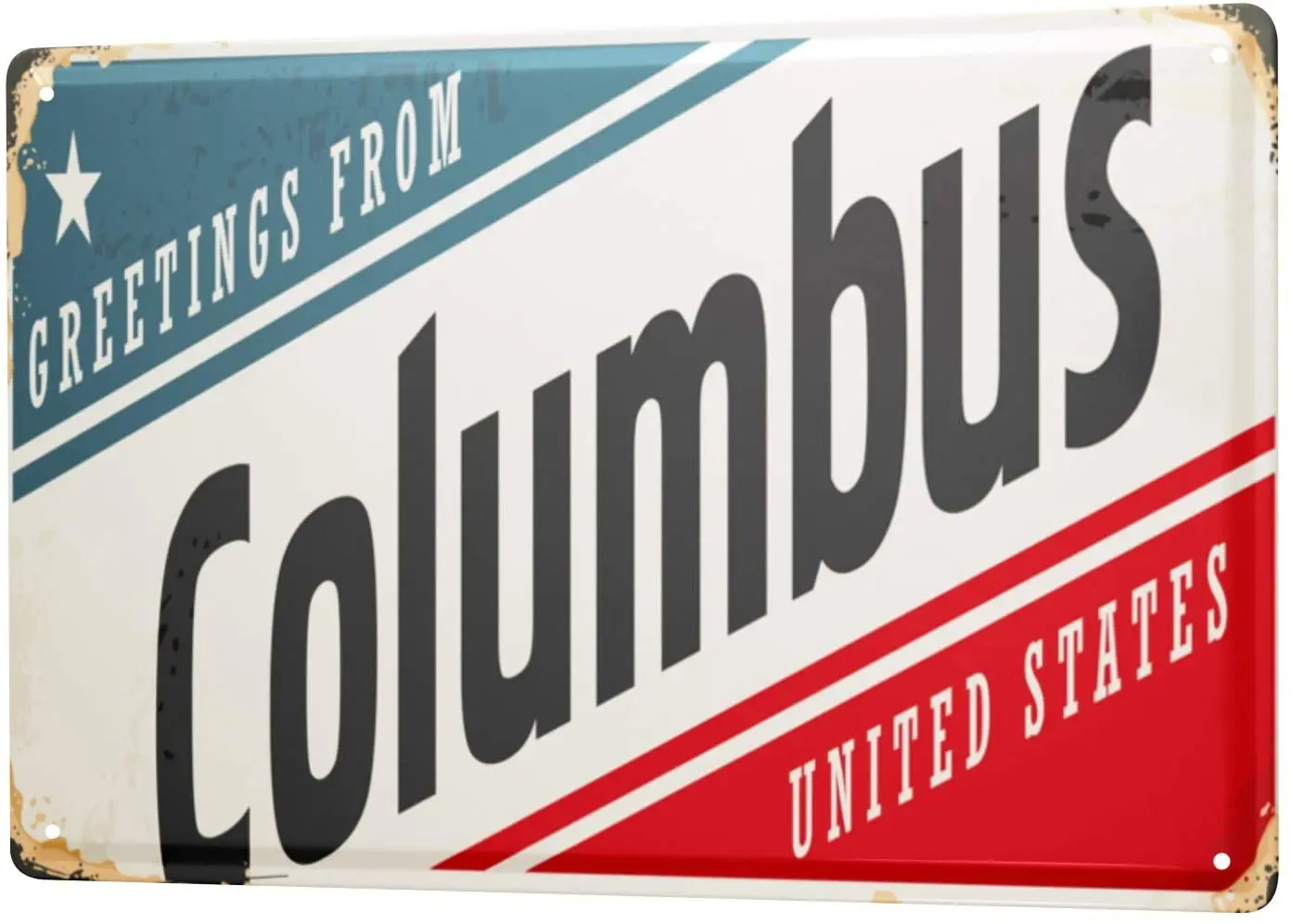 

С 2004 года, оловянный знак, городской страсть, Коламбус Огайо, США