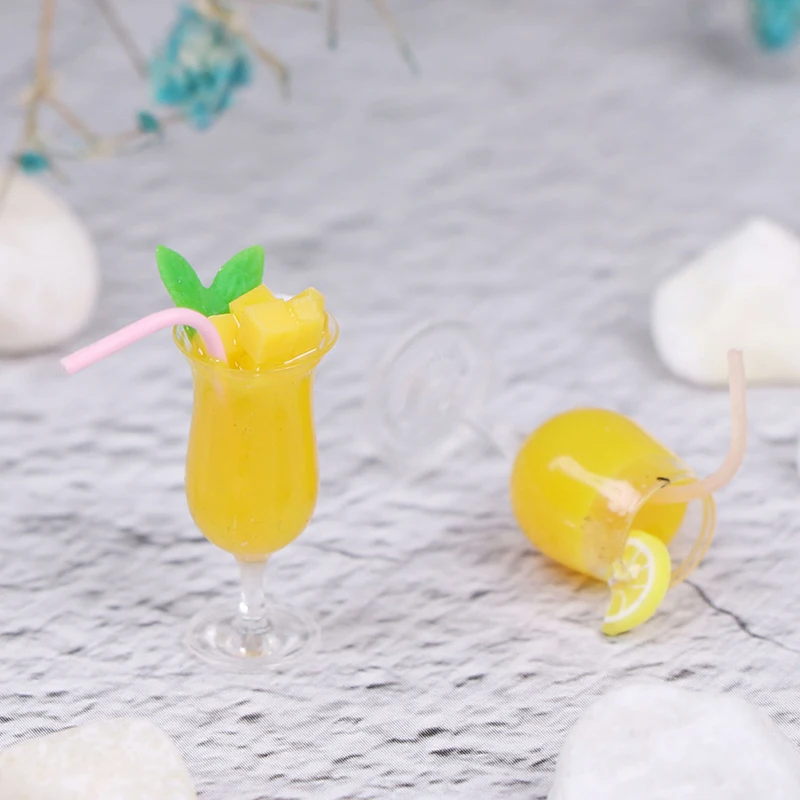 

Кукольный домик, мини-аксессуары, украшение, мини-чашка для воды с лимоном, имитация 1/12, пудинг, напиток, жемчуг, молочный чай, модель игрушки,...