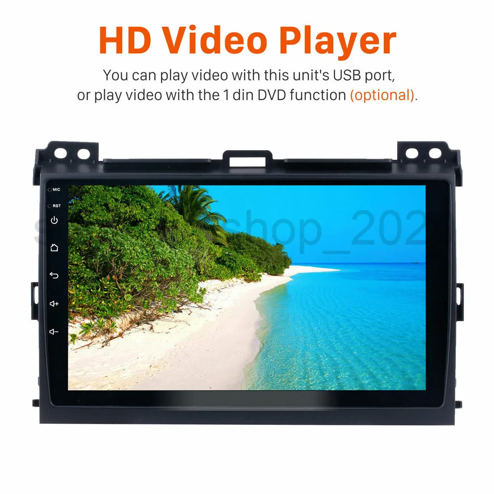 2din Android 9 1 четырехъядерный Автомобильный мультимедийный плеер для Toyota Land Cruiser Prado