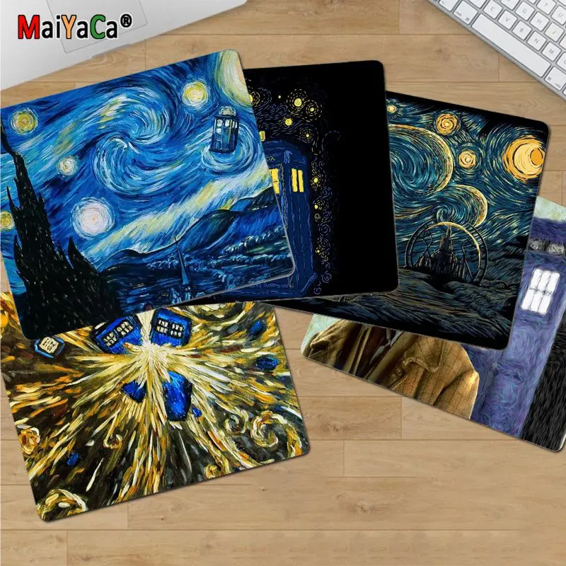 

MaiYaCa высокое качество Doctor who van gogh игровые скоростные мыши розничная продажа небольшой резиновый коврик для мыши топ продаж оптовая продажа ...