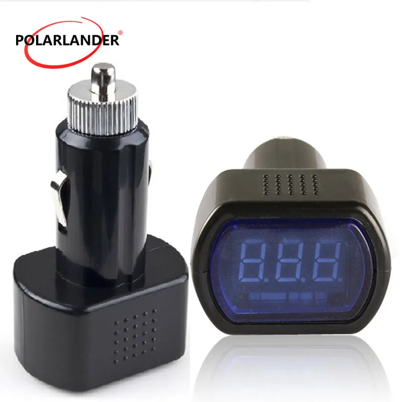 

Автомобильный мотоциклетный вольтметр автомобильный монитор напряжения аккумулятора светодиодный цифровой дисплей мини автомобильный в...