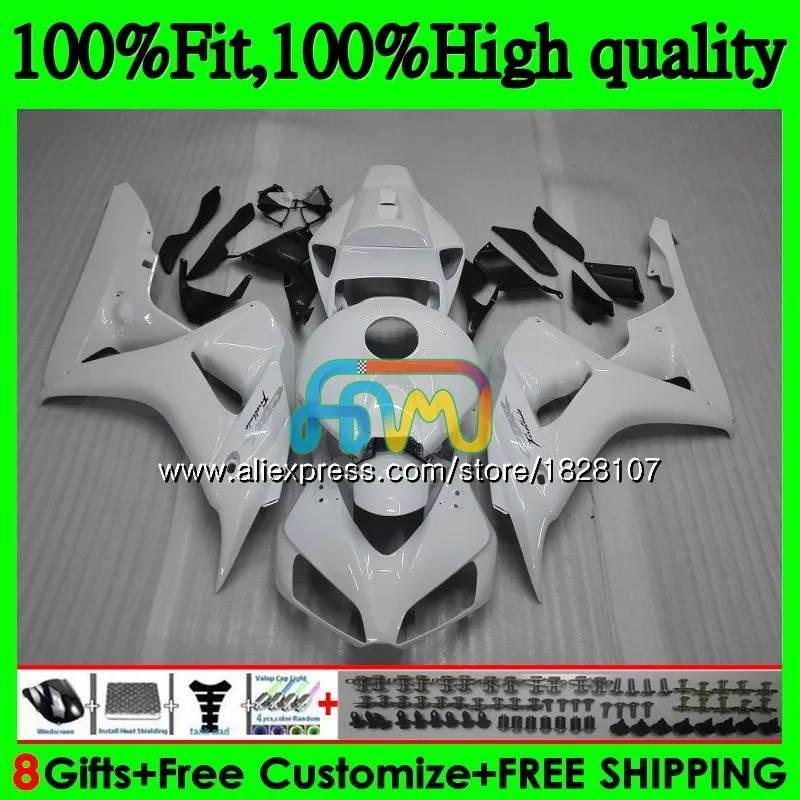 

White blk OEM Injection For HONDA CBR 1000RR 1000CC CBR1000RR 06 07 111BS.17 CBR 1000 RR CBR1000 RR 2006 2007 100%Fit Fairing