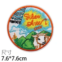 custom embroidered badge iron on patch sports path for clothing applique factory direct can be customized with your logo