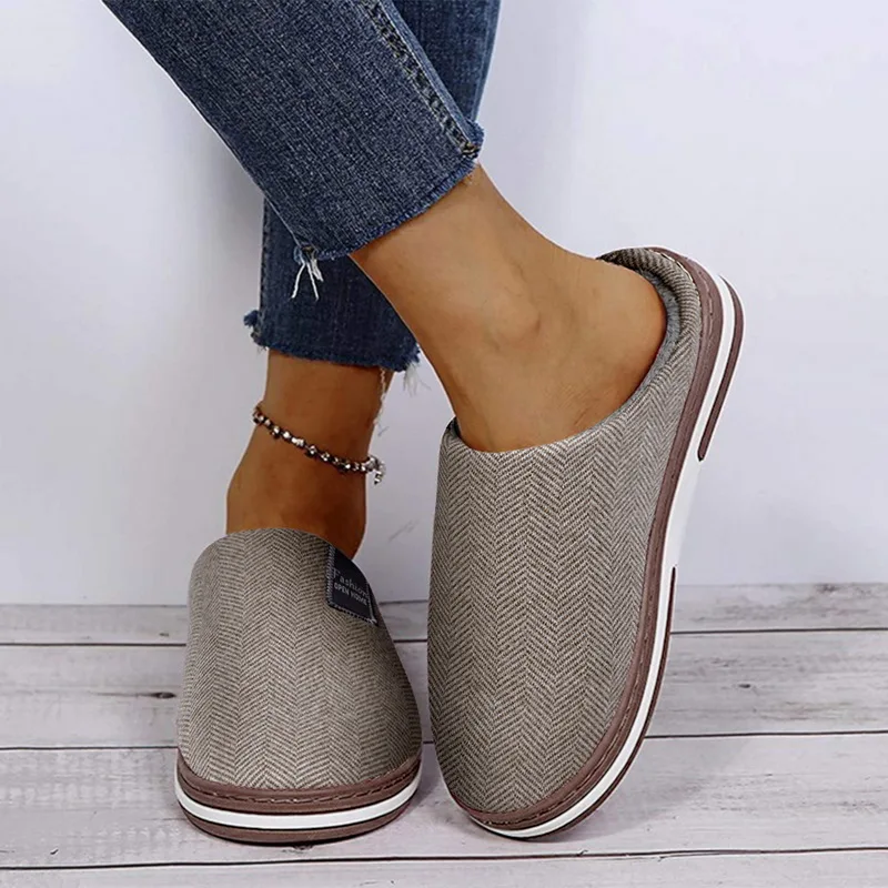 

Women Men Slippers Winter Warm House Home Soft Non-Slip Plush Cotton Shoes Soild Color Lovers Bedroom Ladies Girls Fur Slides