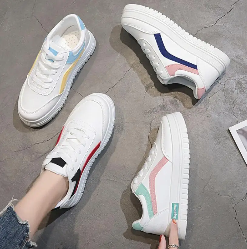 

Women's Shoes 2021 New Women Vulcanized Shoes High Quality Women Sneakers Slip On Flats Shoes Women Loafers Casual Board Shoes