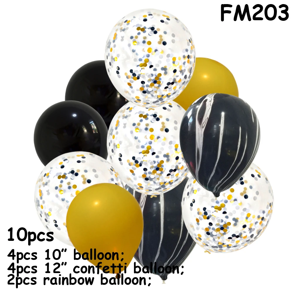 FM203 Hellowen шары фольги пол раскрыть с днем рождения воздушные шары Детские вечерние 1 день рождения ребенка душ мальчик гелиевые шары цифры - Цвет: FM203