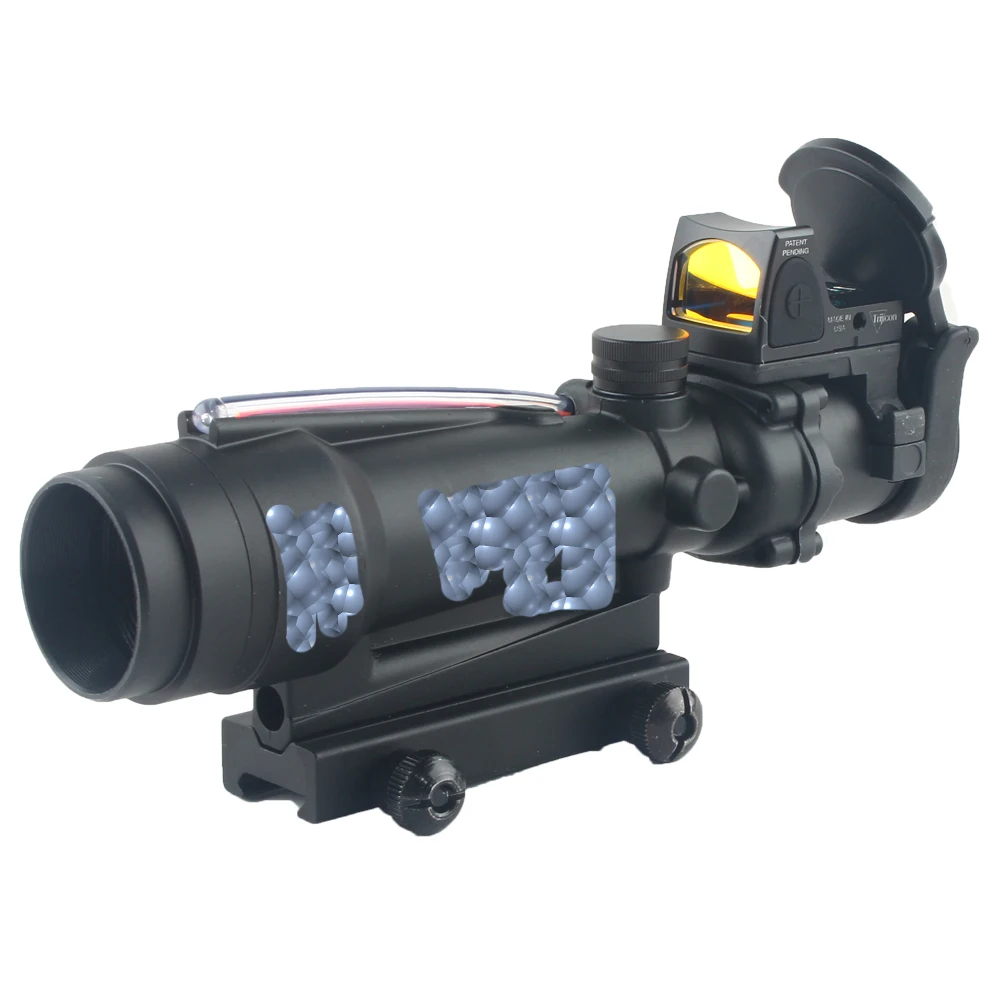 Тактический Оптический Прицел ACOG 3 5x35 с красной точкой прицел крышка объектива