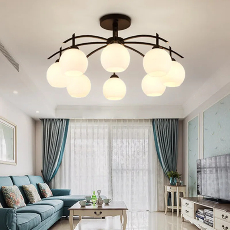 Современные светодиодные потолочные люстры для гостиной спальни кухни декора