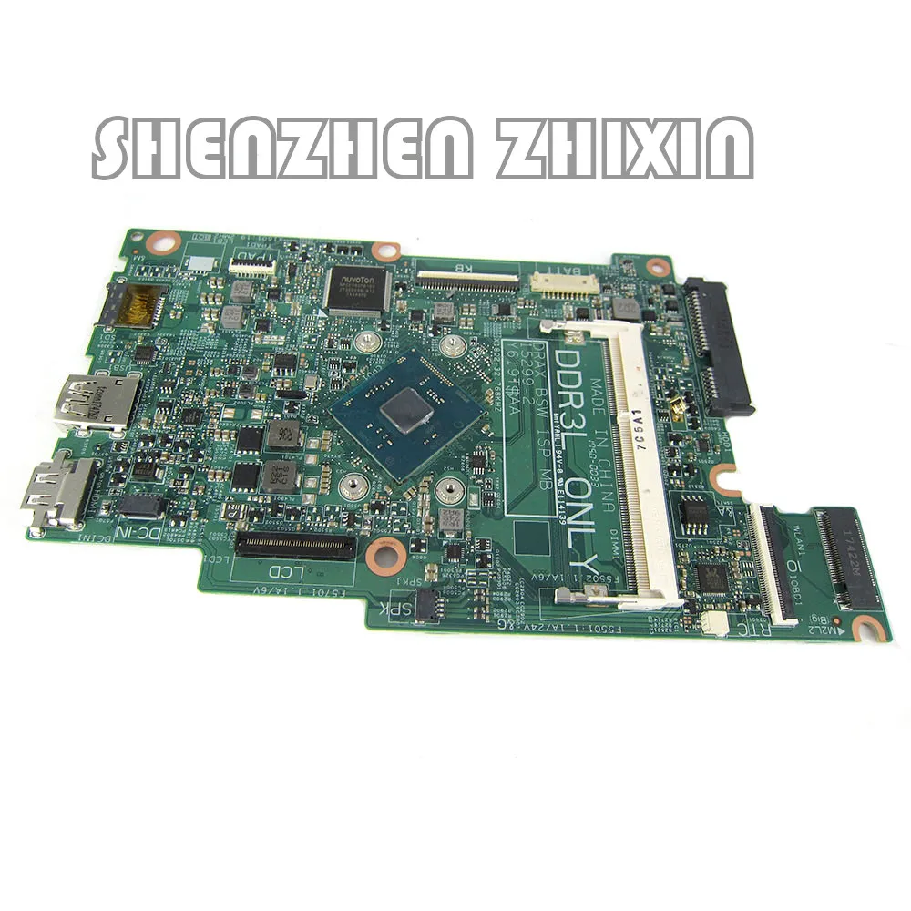 Материнская плата для ноутбука DELL Inspiron 11 3168 N3060 материнская плата для ноутбука 15299-1 PWB Y619T DDR3 CN-09TWCD