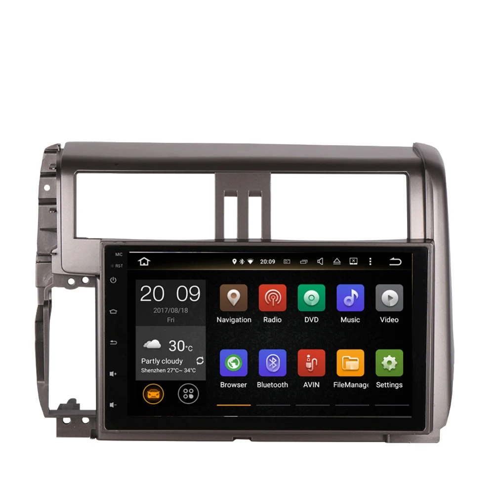 Автомобильный мультимедийный DVD-плеер на Android 10 0 с GPS-навигацией для Toyota Prado 150/Land