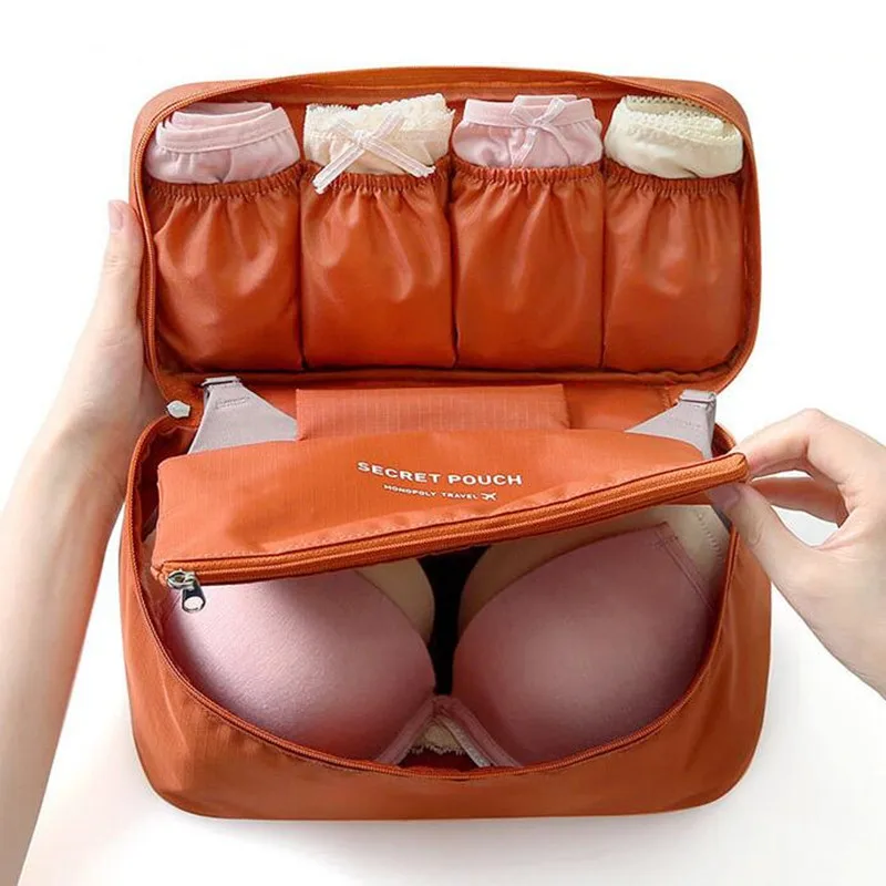 

2021 Multifunction Underwear Bra Bag Portable Waterproof Personal Clothing Storage Bags Ladies Bra Bag Outdoor Travel Organizer