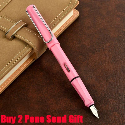 Fountain Pen Pink Брендовая Шариковая ручка для бизнеса Safari, хорошее качество, шариковая ручка для студентов, купить 2 ручки, отправить подарок - Цвет: Fountain Pen Pink