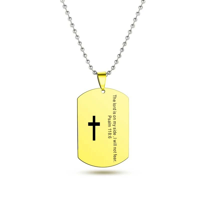 2021 Новое поступление крест Писания ожерелье стих из Христианской Библии молитва