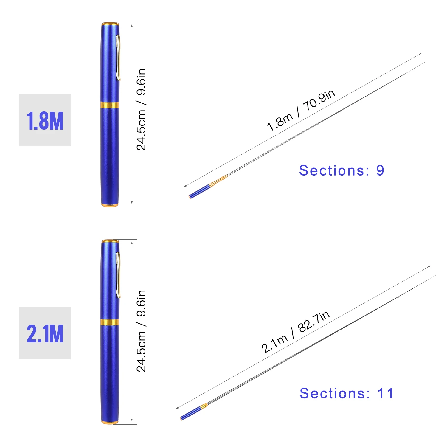 Удочка телескопическая карманная ручка удочка мини карманный Ручка для удочки