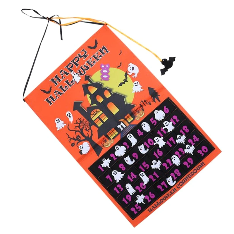 

Halloween Advent Calendar for Kids 30 Days Countdown with Removable Ghost Boo Decorations for Home Holiday Wholesales