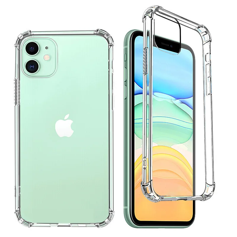 

TPU Transparent Phone Case Clear Shockproof Cover For iphone 13 12Pro Max 11 XS XR Case For iPhone 6S 7 8Plus Protective Cover