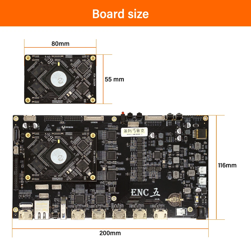 Günstig Link Pi ENC5 Evaluation Board Hisilicon Hi3531DV100 HDMI/NDI Encoder Decoder HD Dual-core-android-smartp AVBR/RTMP/ONVIF Live Broadcast YouTube