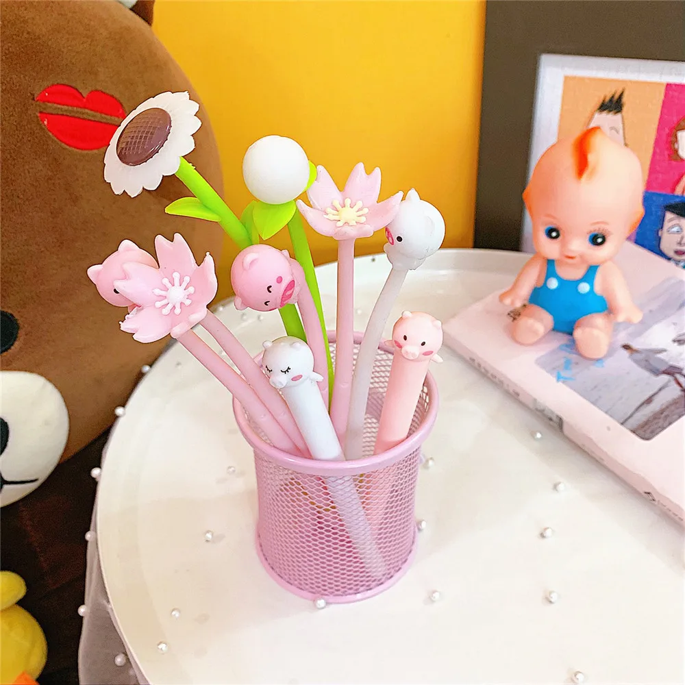 LoveFrom гелевая ручка 1 шт. Милая Цветочная в виде симпатичных животных Креативные