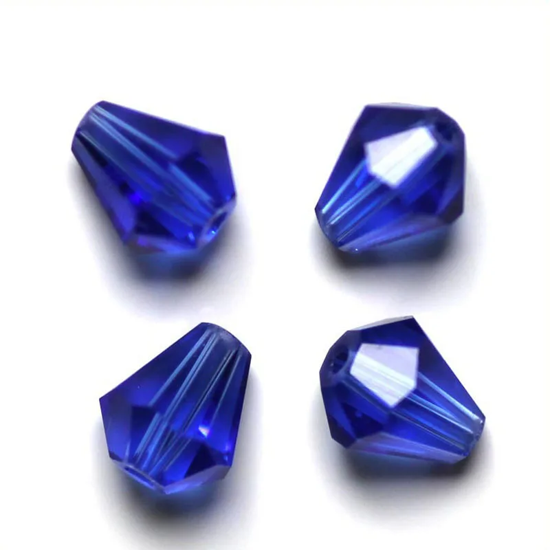 

Hot Sale 100PCS 6x5MM Mix Colors Fashion Bright Glass Pears Spacer Loose Beads DIY Bracelets & Necklaces Making