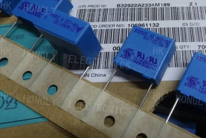 20PCS B32922A2334M 0.33uf/305vAC 330nf u33 334 B32922 X2 MKP/SH U47 M 20% 305Vac B32922C3224M MKP 0.22UF 305V 224 on20 штук B32922A2334M 0.33 мкФ/305 В переменного тока 330 нФ u33 334 B32922 X2 MKP/SH U47 M 20% 305 В переменного тока B32922C3224M MKP 0.22