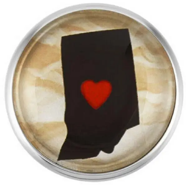 20 шт./лот Индиана застежки-пуговицы стеклянные Имбирные застежки ювелирные