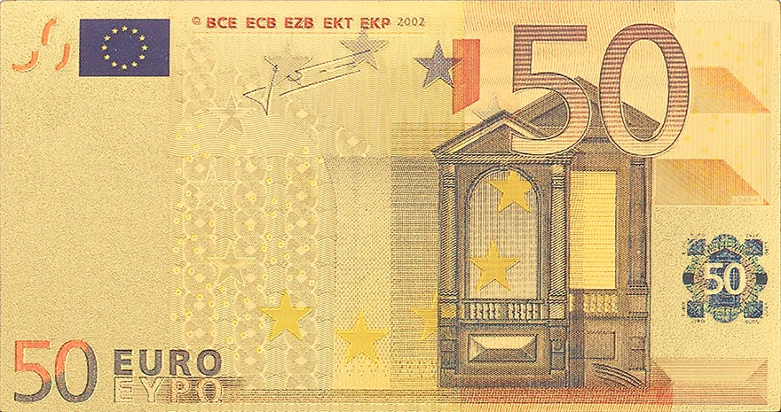 Европейская антикварная коллекция банкнот 50 евро старые банкноты 24 к