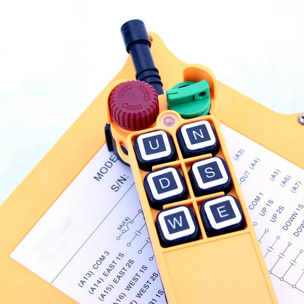 

YNieDer 6 Channel 2 Speed 1 Transmitter Hoist Crane Truck Radio Remote Control System Controller