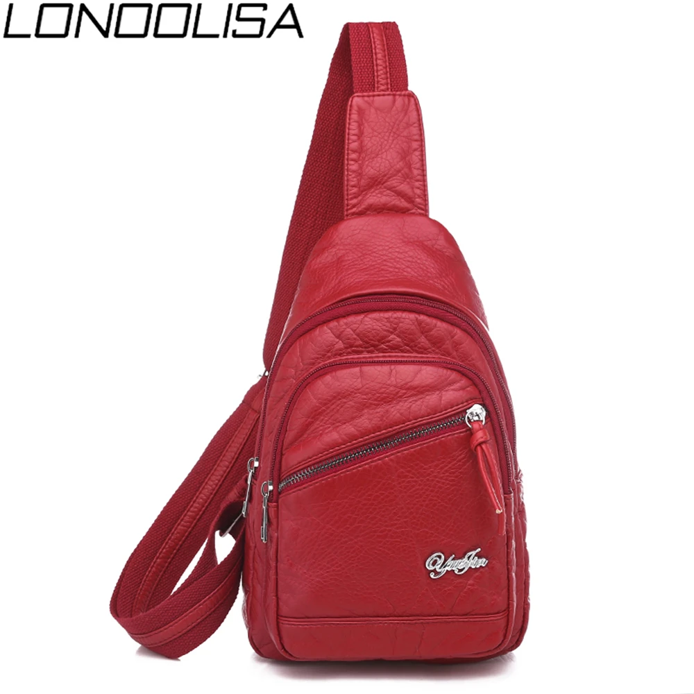 Повседневная Женская нагрудная сумка с защитой от кражи маленькая сумочка