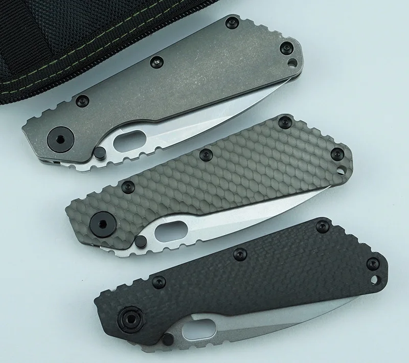 

LEMIFSHE SMF folding knife D2 blade TC4 titanium alloy CF handle copper washing machine outdoor camping utility fruit knife EDC