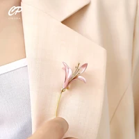 creative daffodil brooches for girl flower leaf pin daffodil bouquet enamel brooch wedding party jewelry