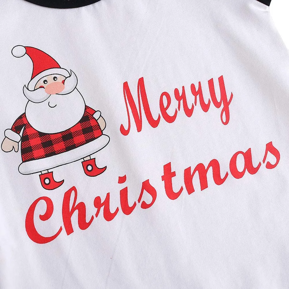 Семейный комплект рождественских пижам новинка 2019 Рождественская Горячая