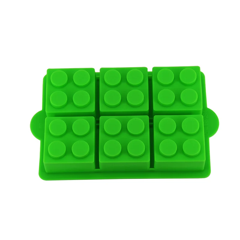 6 полостей квадратные силиконовые формы для льда строительные блоки форма тортов