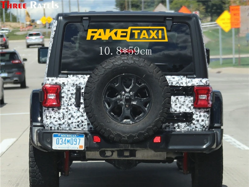 Три Ratels TZ 1168 2 шт. такси автомобильные наклейки отражающие забавные окна