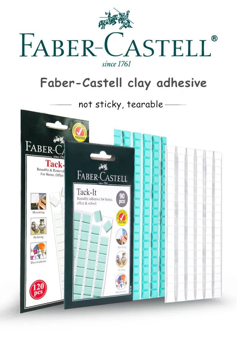 Faber Castell Tack его глина Bjd кукла косметический эпоксидной Стекло глаза Шпатлёвки красочные съемное крепление на клейкой основе для Memo для дома, офиса, школы