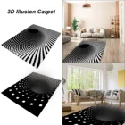 3D иллюзия ковер спиральный Прямоугольный Роскошный Ковер геометрический напольный коврик для гостиной спальни эстетический дизайн Декор